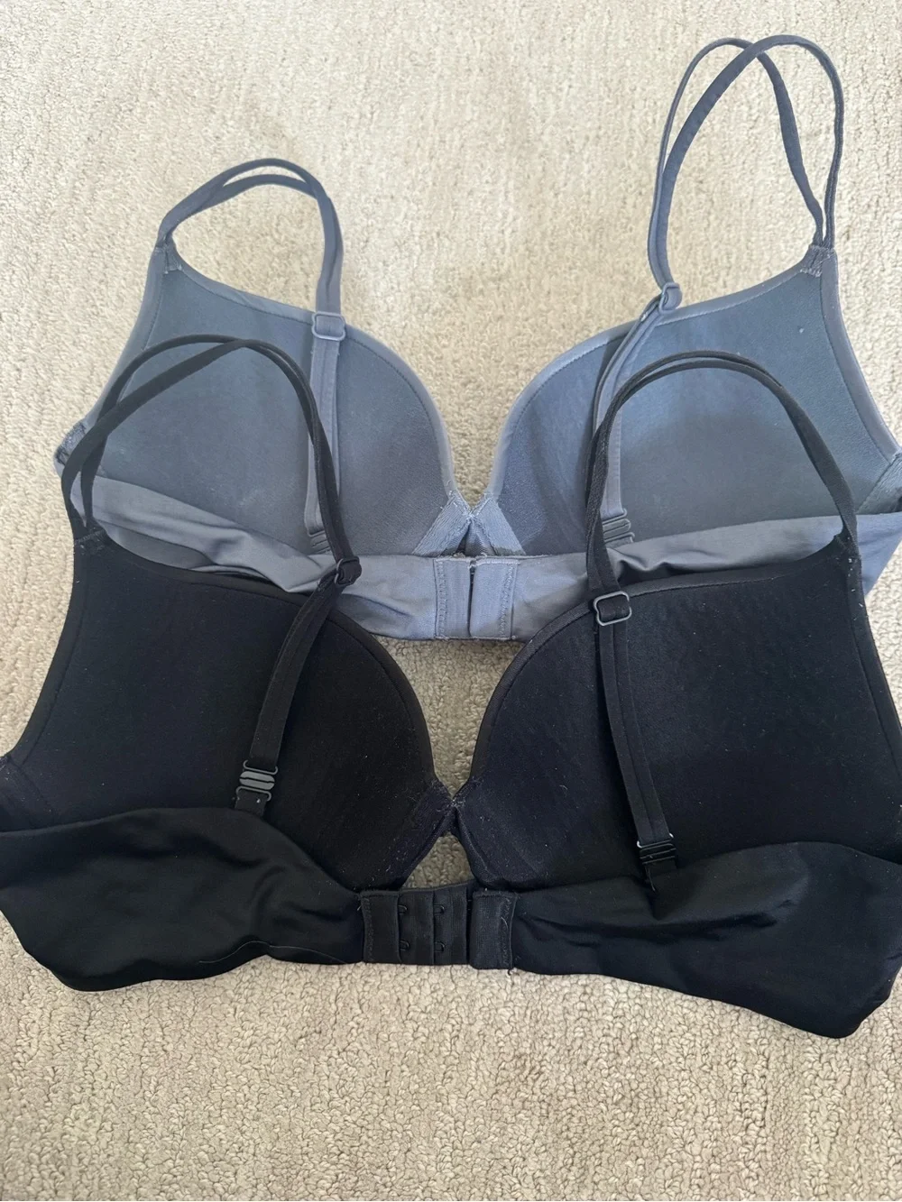 Victoria's Secret Smooth Padded Bras in Black and Gray-Blue - Picture 2 of 4
